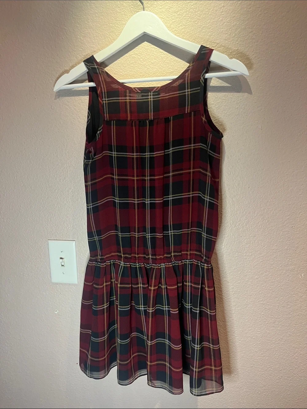 Ralph Lauren Girl’s Lined Plaid Dress Size 12